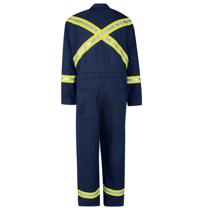 Bulwark® Men's Midweight Excel FR Classic Coverall with Reflective Trim / CECTNV