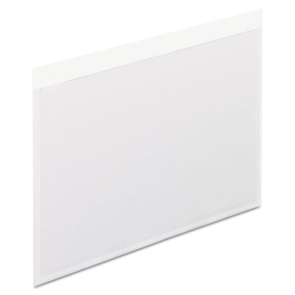 Self-Adhesive Pockets, 4 X 6, Clear Front/white Backing, 100/box
