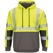 Bulwark® Men's Hi-Visibility Color Block Pullover Fleece Sweatshirt / SMB4HG