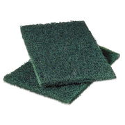 Heavy-Duty Scouring Pad 86, 6 X 9, Green, Dozen
