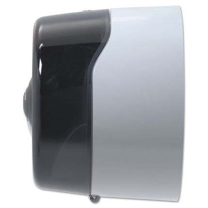 Sofpull Mini Centerpull 2-Roll Bath Tissue Dispenser, 16.38 X 7.2 X 9.3, Smoke