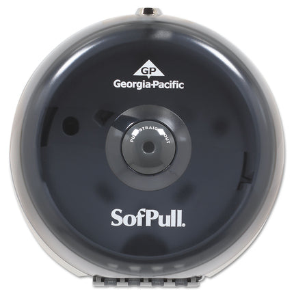 Sofpull Mini Centerpull Single-Roll Bath Tissue Dispenser, 8.75 X 7 X 9, Smoke