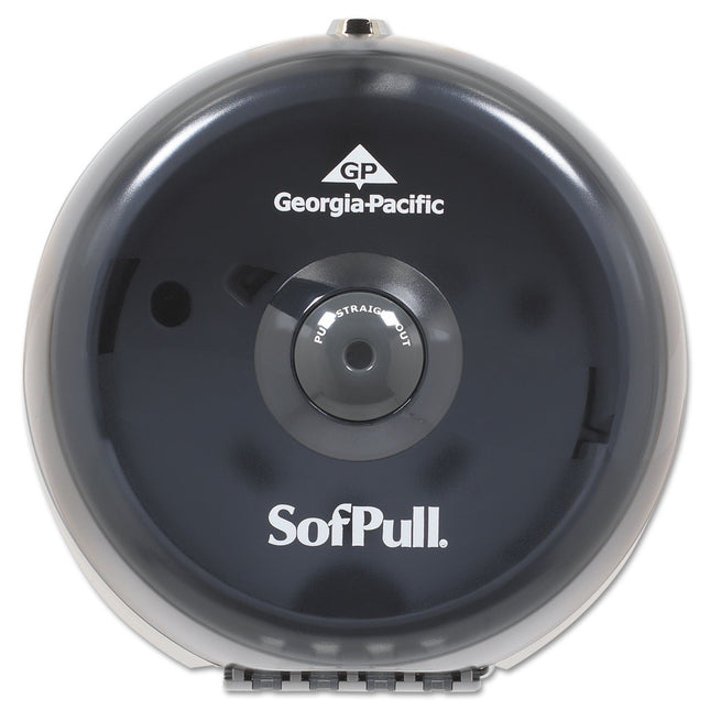 Sofpull Mini Centerpull Single-Roll Bath Tissue Dispenser, 8.75 X 7 X 9, Smoke