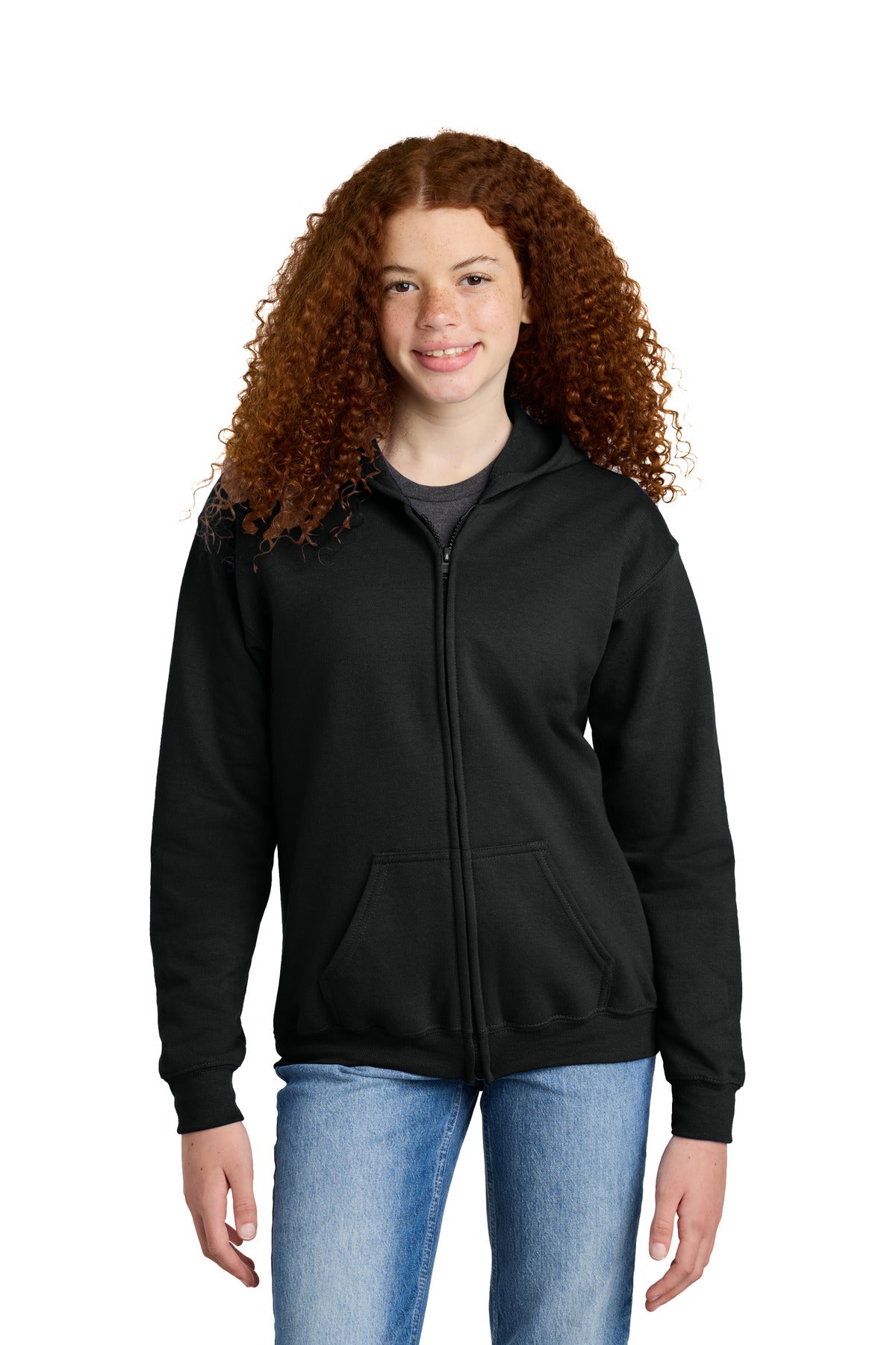Gildan® Youth Heavy Blend™ Full-Zip Hooded Sweatshirt 18600B