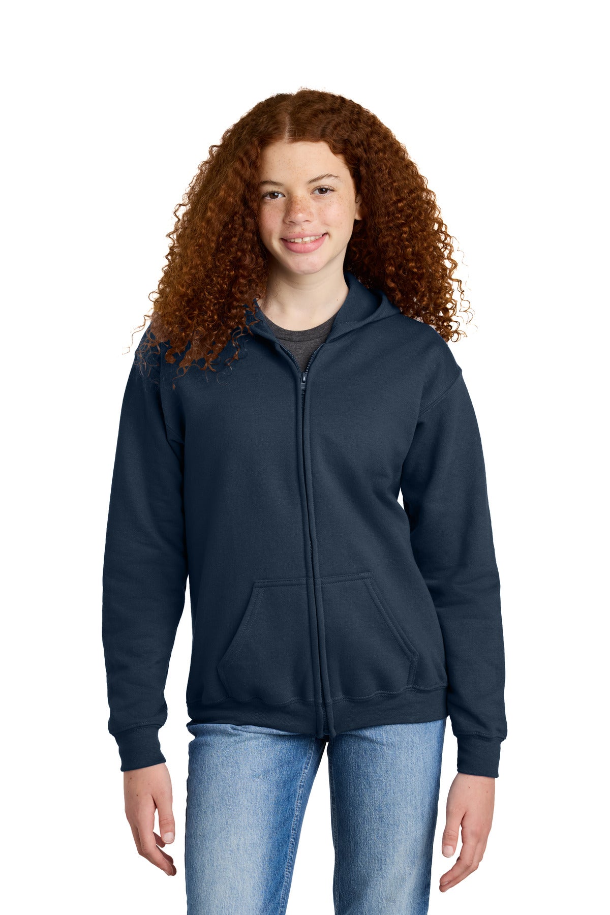 Gildan® Youth Heavy Blend™ Full-Zip Hooded Sweatshirt 18600B