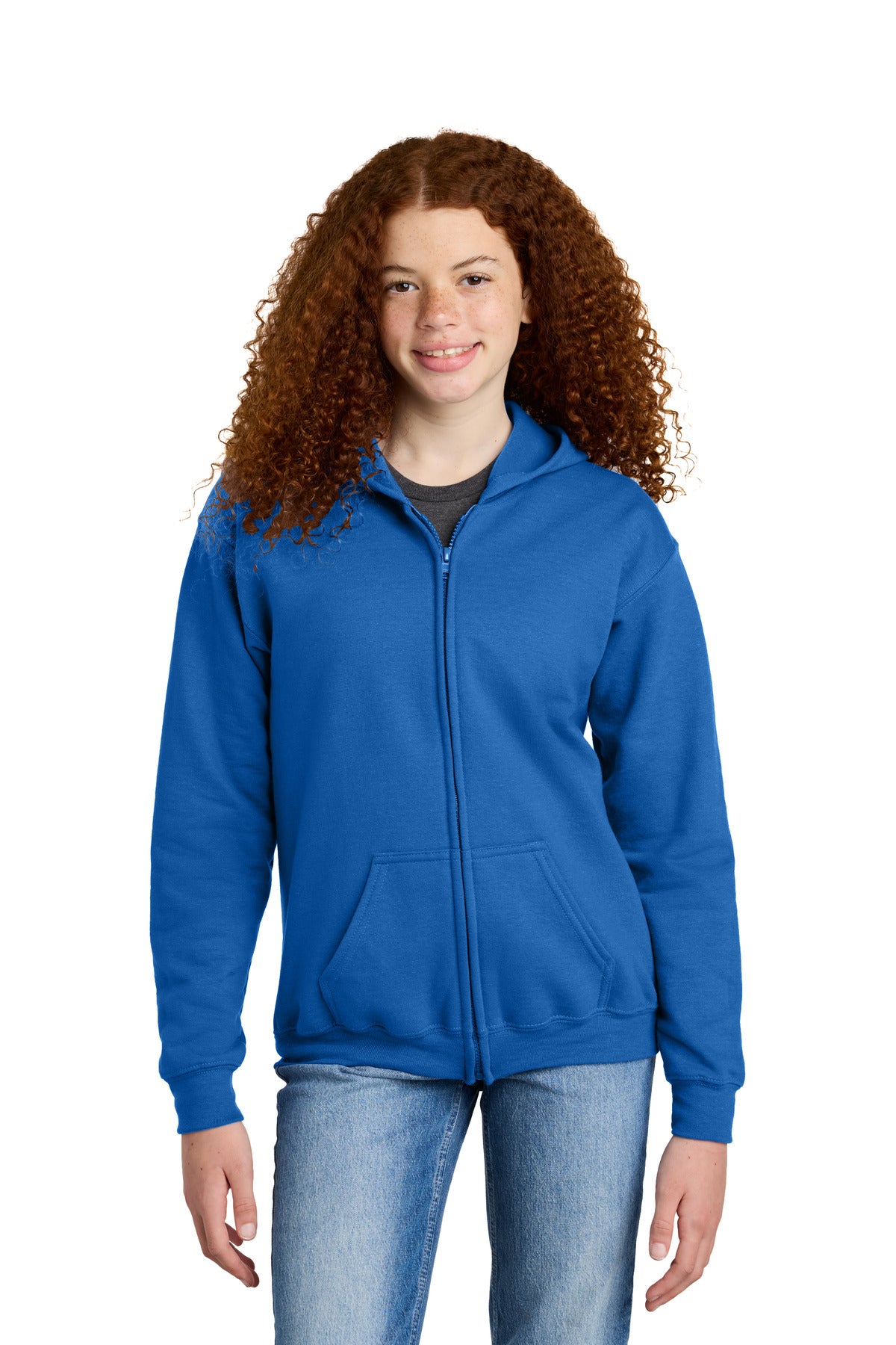 Gildan® Youth Heavy Blend™ Full-Zip Hooded Sweatshirt 18600B