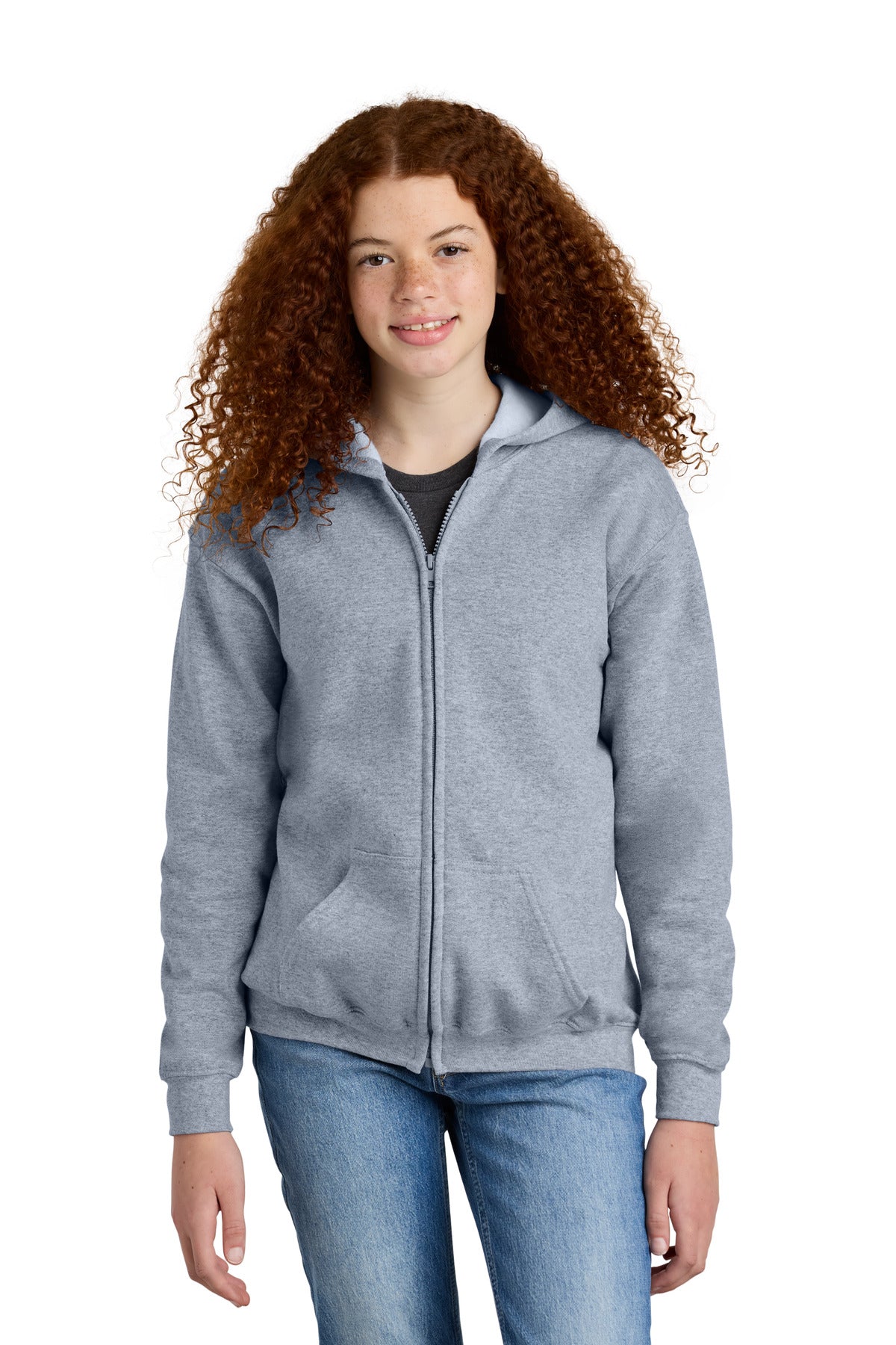 Gildan® Youth Heavy Blend™ Full-Zip Hooded Sweatshirt 18600B