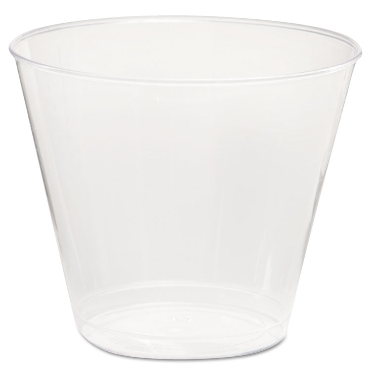 Comet Plastic Tumbler, Squat, 5 oz, Clear, 50/Pack, 20 Packs/Carton