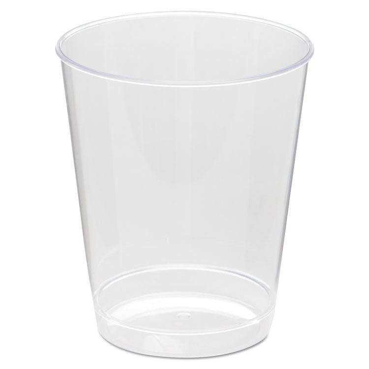 Comet Plastic Tumbler, Tall, 8 oz, Clear, 25/Pack, 20 Packs/Carton