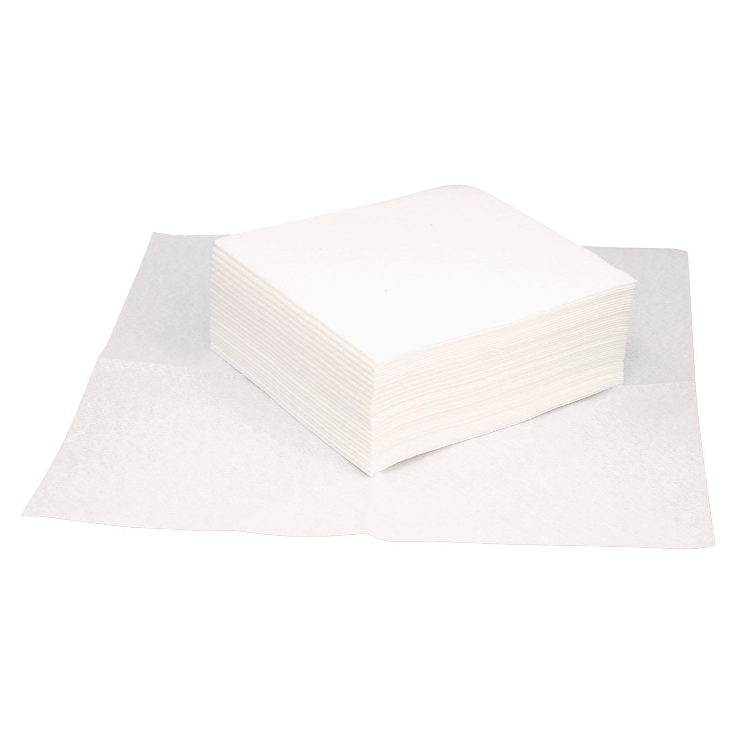 TASKBrand Grease and Oil Wipers, Quarterfold, 12 x 13.25, White, 50/Pack, 16 Packs/Carton