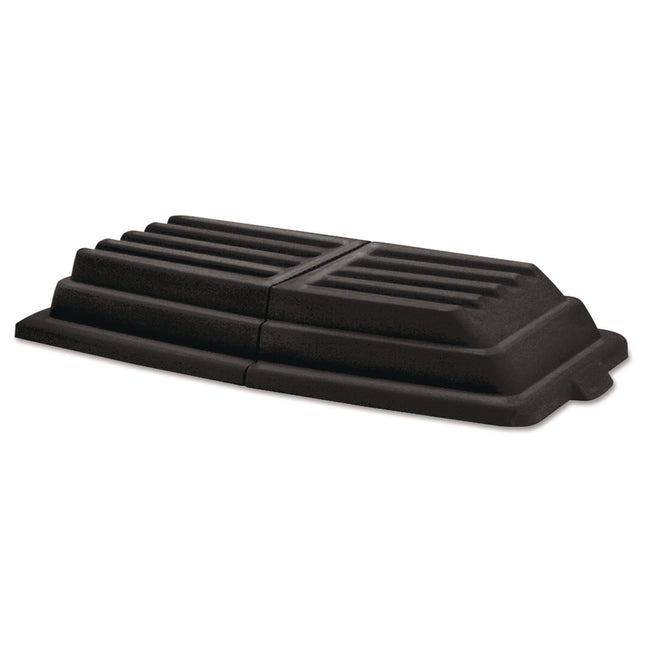 Hinged Dome Tilt Truck Lid, 31.75w X 61d X 8.75h, Black
