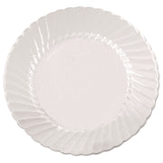 Classicware Plates, Plastic, 6" Dia, Clear, 18/bag, 10 Bags/carton