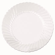 Classicware Plates, Plastic, 10.25" Dia, Clear, 18/bag, 8 Bags/carton
