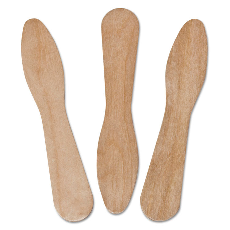 Wooden Taster Spoons, 3.5", Natural, 1,000/Pack, 10 Pack/Carton