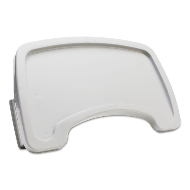 Sturdy Chair Microban Youth Seat Tray for Rubbermaid Commercial Youth Seats, 18.5 x 11.5 x 3.25, Plastic, Platinum