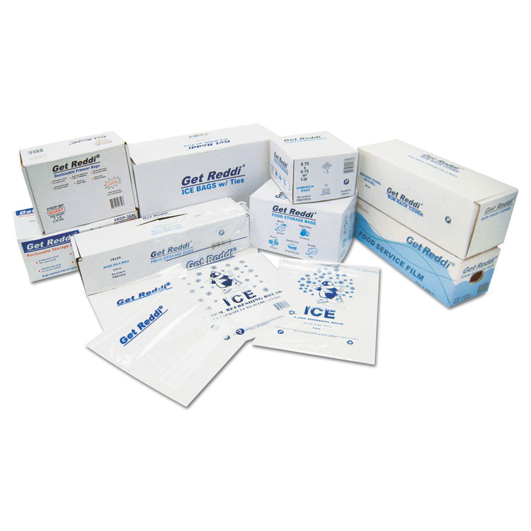 Food Bags, 1.13 gal, 8" x 3" x 15", Clear, 1,000/Carton