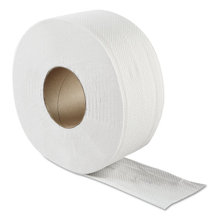 Jrt Jumbo Bath Tissue, Septic Safe, 2-Ply, White, 3.3" X 500 Ft, 12/carton