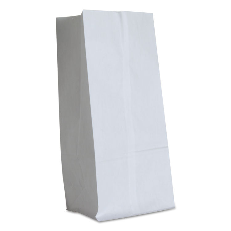 Grocery Paper Bags, #16 Size, 7.75" x 4.75" x 16", White, 500/Bundle