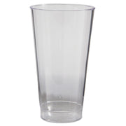 Classic Crystal Tumblers, 16 oz, Plastic, Clear, Fluted, Tall, 20/Pack, 12 Packs/Carton