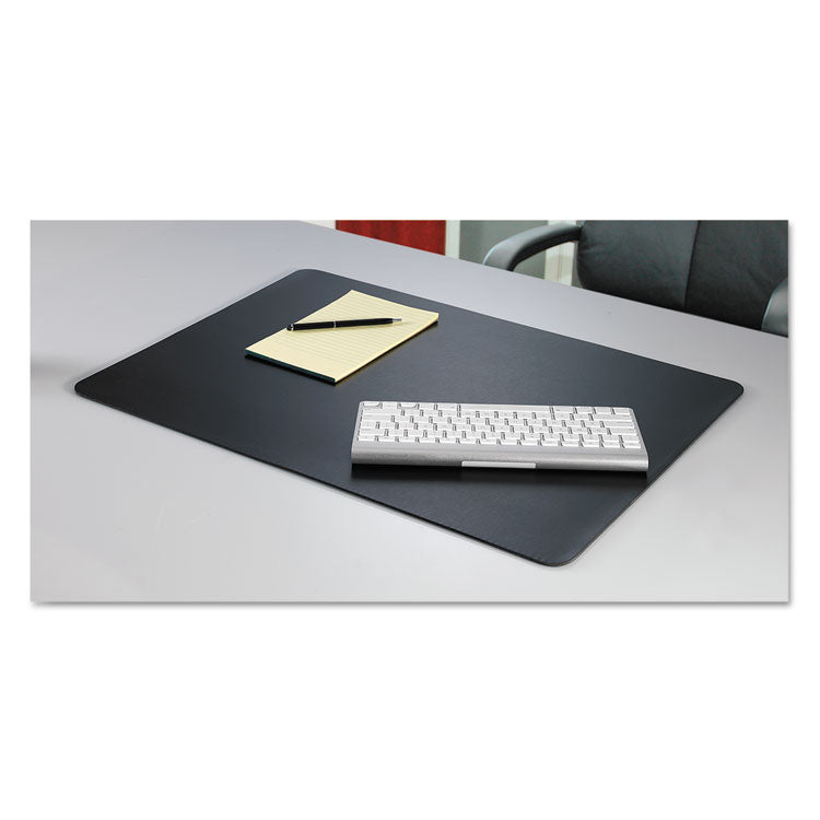 Rhinolin II Desk Pad with Antimicrobial Protection, 36 x 20, Black