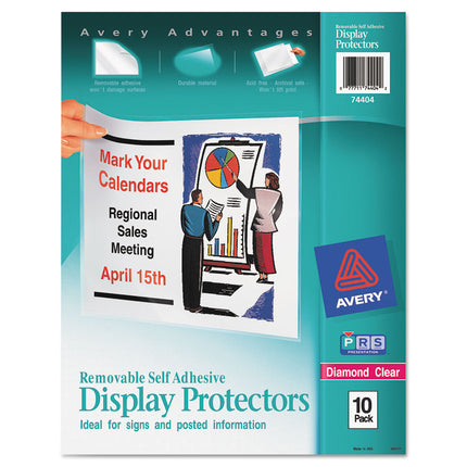 Top-Load Display Sheet Protectors, Letter, 10/pack
