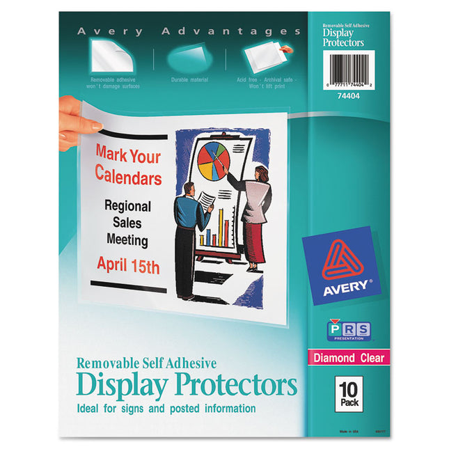 Top-Load Display Sheet Protectors, Letter, 10/pack
