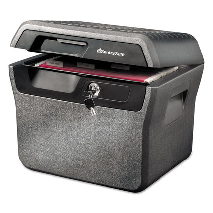 Waterproof Fire-Resistant File, 0.66 Cu Ft,16.63w X 13.88d X 14.13h, Charcoal Gray