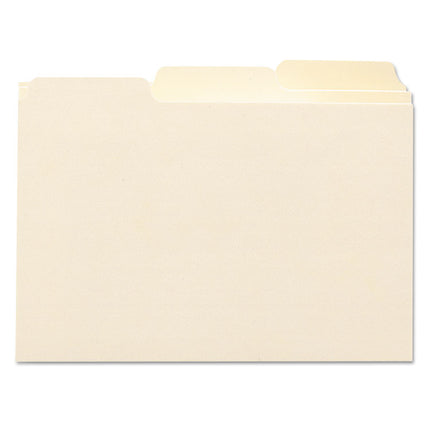 Manila Card Guides, 1/3-Cut Top Tab, Blank, 4 X 6, Manila, 100/box