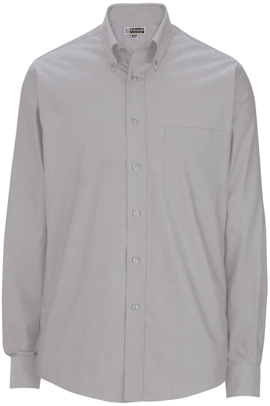 EDWARDS MENS PINPOINT OXFORD SHIRT - LONG SLEEVE