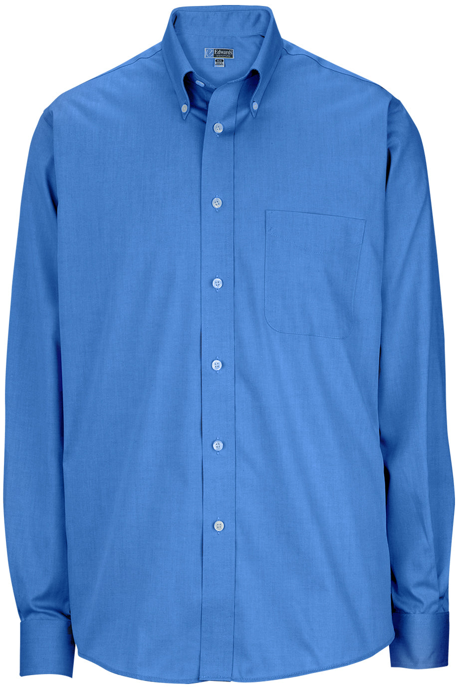 EDWARDS MENS PINPOINT OXFORD SHIRT - LONG SLEEVE