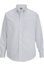 EDWARDS MENS DOUBLE STRIPE DRESS POPLIN SHIRT