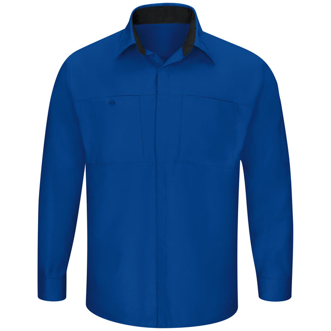 Red Kap® Men's Long Sleeve Performance Plus Shop Shirt with OilBlok Technology / SY32RB