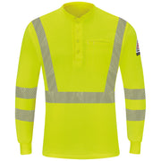 Bulwark® Men's Hi-Visibility Lightweight Long Sleeve Henley / SML4HV