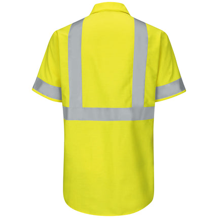 Red Kap® Men's Hi-Visibility Short Sleeve Ripstop Work Shirt - Type R, Class 2 / SY24HV