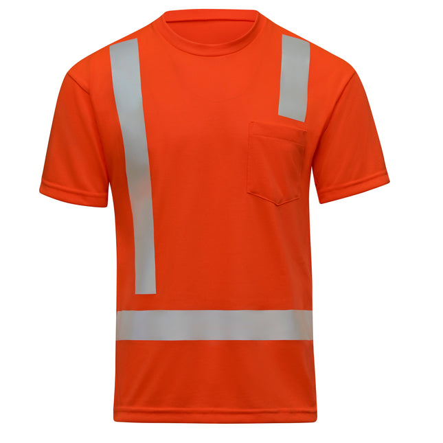 Red Kap® Hi-Visibility Short Sleeve Performance Core Tee, Type R, Class 2 / SK07OV