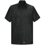 Red Kap® Men's Short Sleeve Solid Rip Stop Shirt / SY60BK