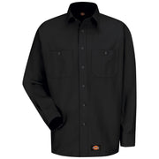 Dickies® Men's Canvas Long-Sleeve Work Shirt / WS10BK