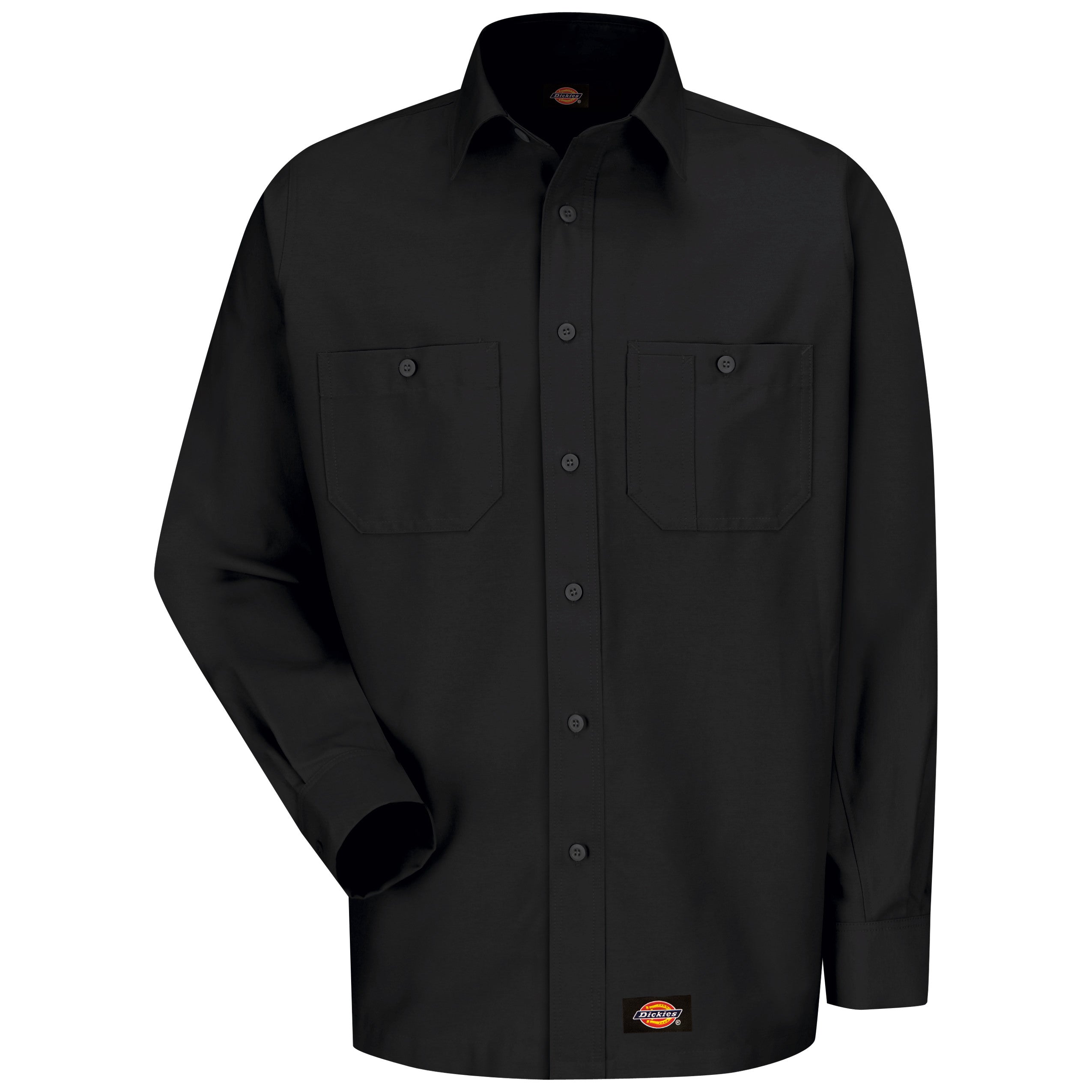 Dickies® Men's Canvas Long-Sleeve Work Shirt / WS10BK