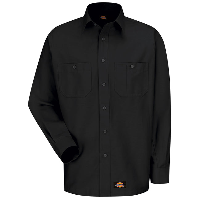 Dickies® Men's Canvas Long-Sleeve Work Shirt / WS10BK