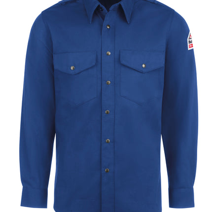 Bulwark® Men's Midweight Excel FR Snap-Front Unifrom Shirt / SES2RB