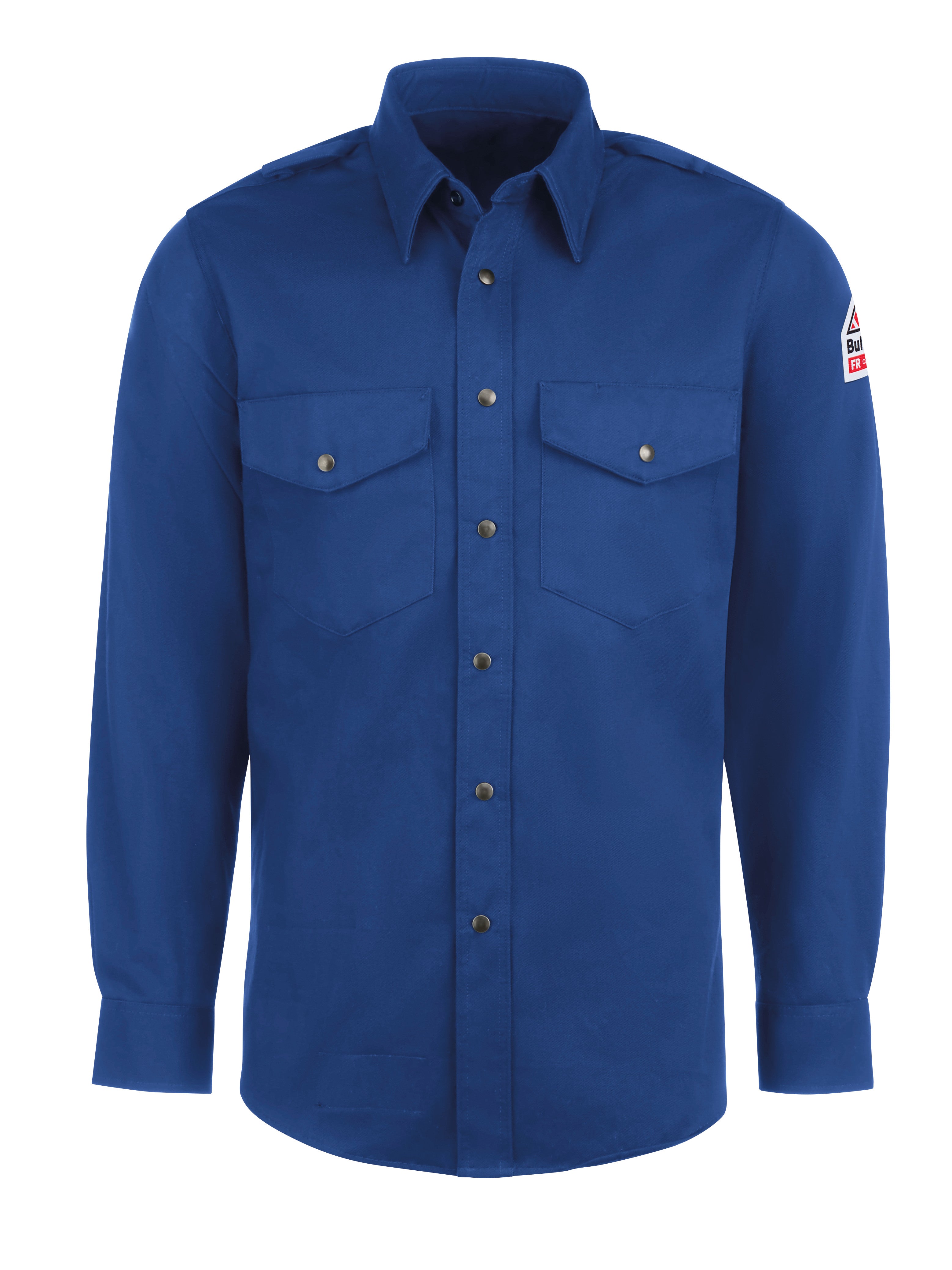 Bulwark® Men's Midweight Excel FR Snap-Front Unifrom Shirt / SES2RB