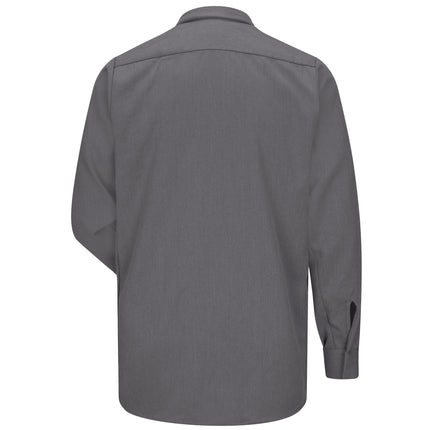 Bulwark® Men's Midweight FR Pocketless Concealed-Gripper Work Shirt / SMS2GY