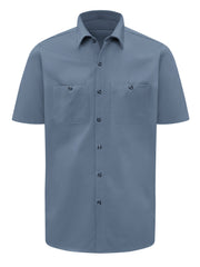 Red Kap® Men's Short Sleeve Wrinkle-Resistant Cotton Work Shirt / SC40PB