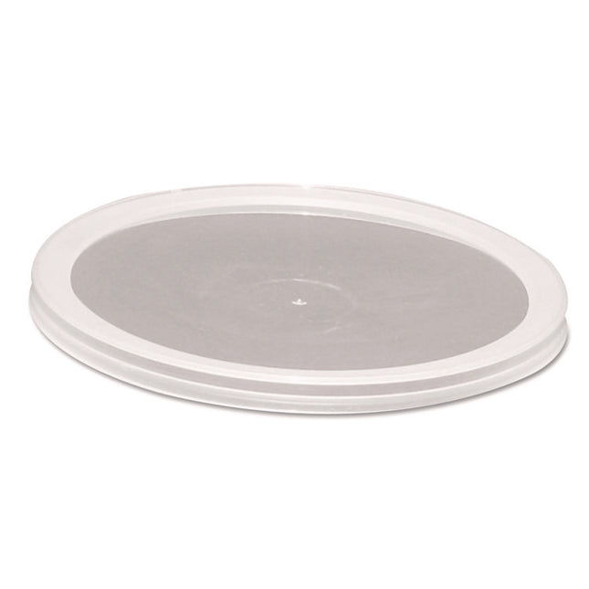 Deli Container Lids, Over-Cap-Style, Clear, Plastic, 50/Pack, 10 Packs/Carton
