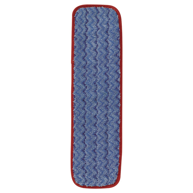 Microfiber Wet Mopping Pad, 18.5" x 5.5" x 0.5", Red
