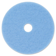 Hi-Performance Burnish Pad 3050, 20" Diameter, Sky Blue, 5/carton