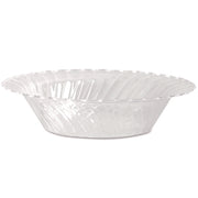 Classicware Plastic Dinnerware, Bowl, 10 oz, Clear, 18/Pack, 10 Packs/Carton