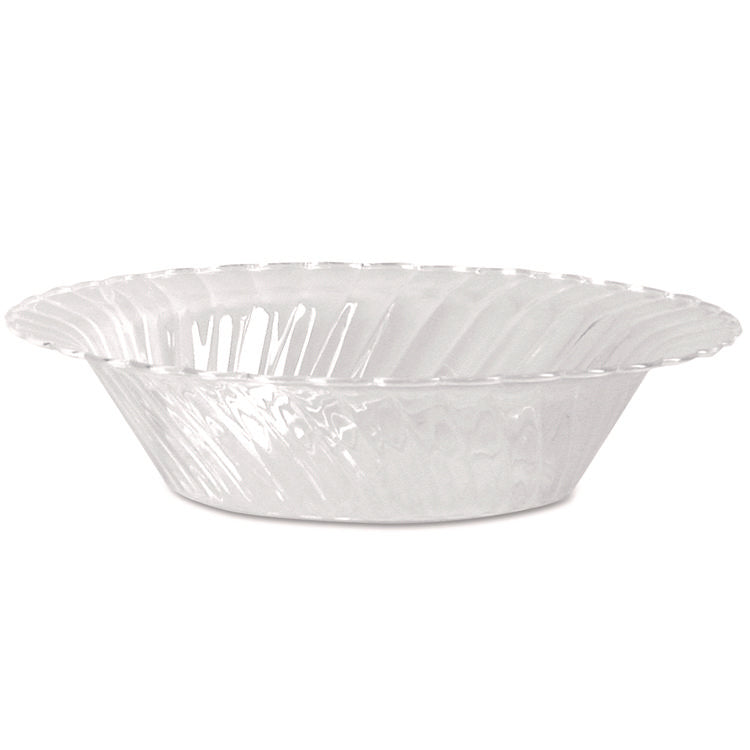 Classicware Plastic Dinnerware, Bowl, 10 oz, Clear, 18/Pack, 10 Packs/Carton