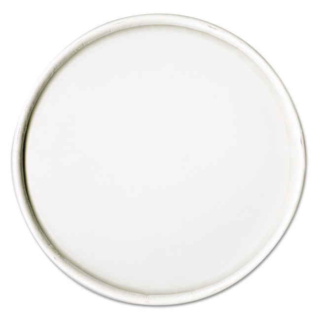 Spiral-Wound Paper Hot Cup Lids, Fits 16 oz Hot Cups, Paper, White, 25/Sleeve, 20 Sleeves/Carton