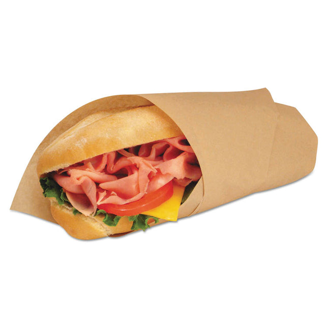 EcoCraft Grease-Resistant Paper Wraps and Liners, 14 x 14, Natural, 1,000/Box, 4 Boxes/Carton